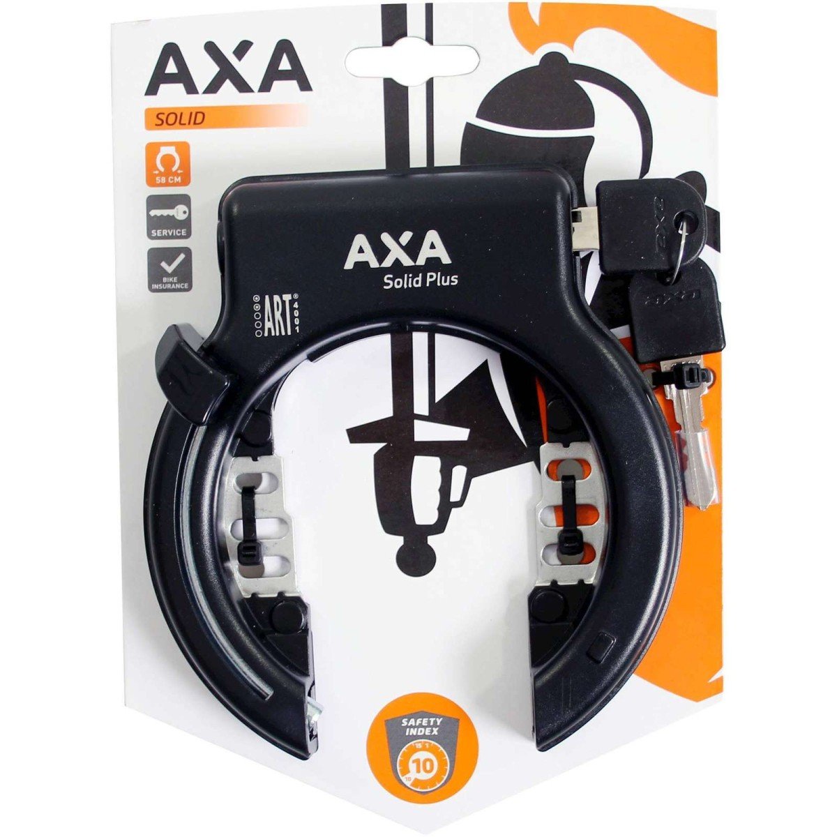 Axa ringslot Solid Plus zw